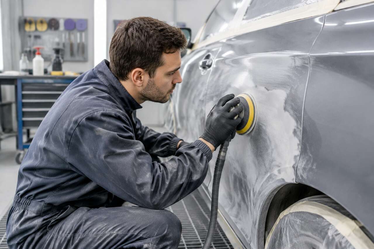 Ponçage et réparation des défauts : la qualité se construit ici Ponçage et réparation des défauts : la qualité se construit ici